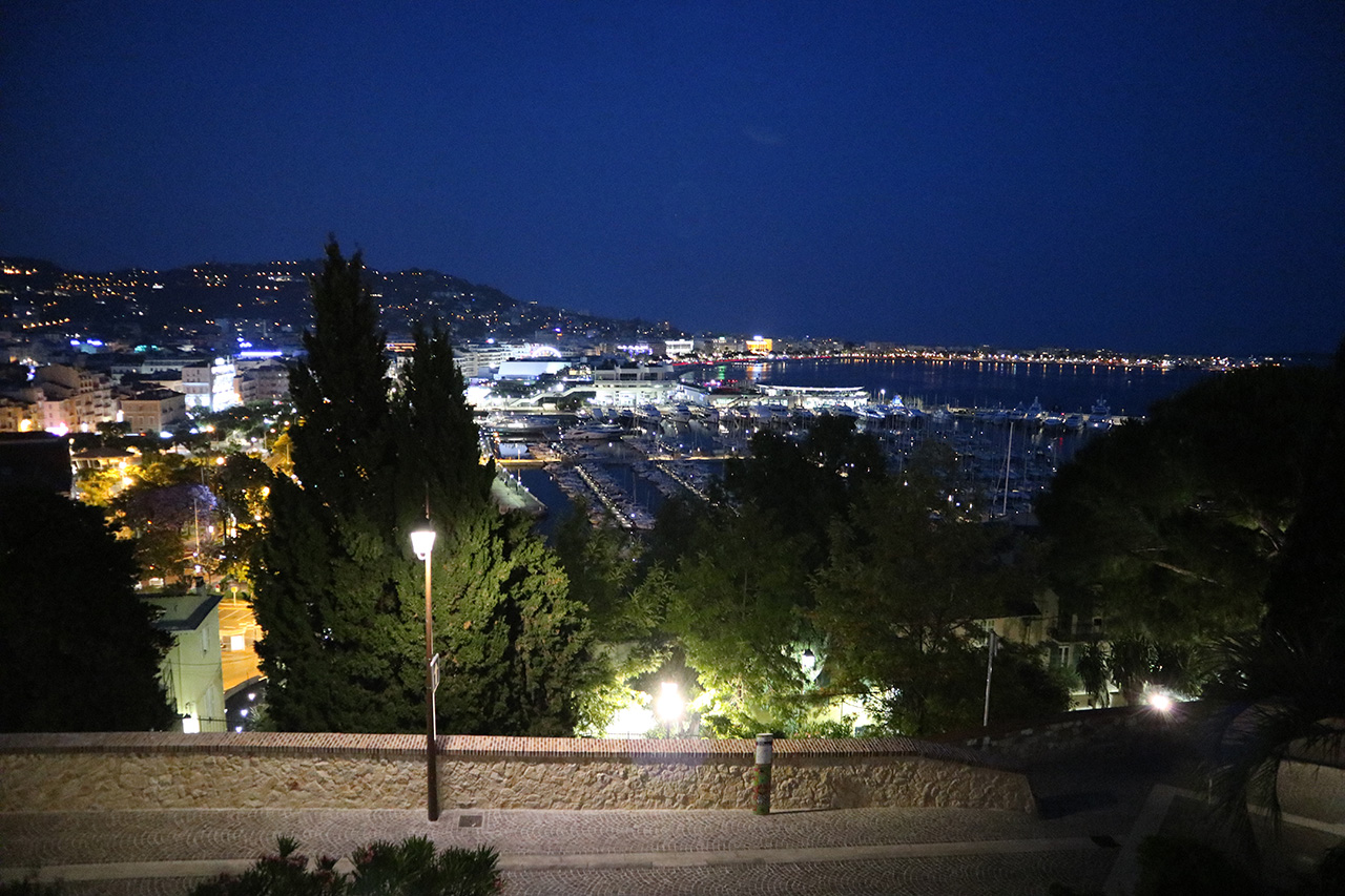 Cannes at night