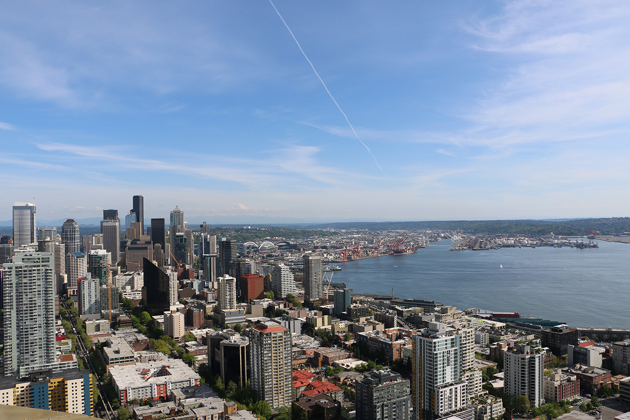 Seattle View of the City from the Space Needle