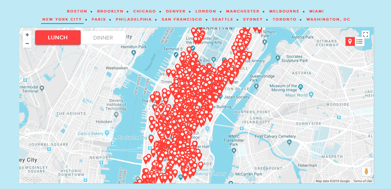 Mealpal Manhattan Map