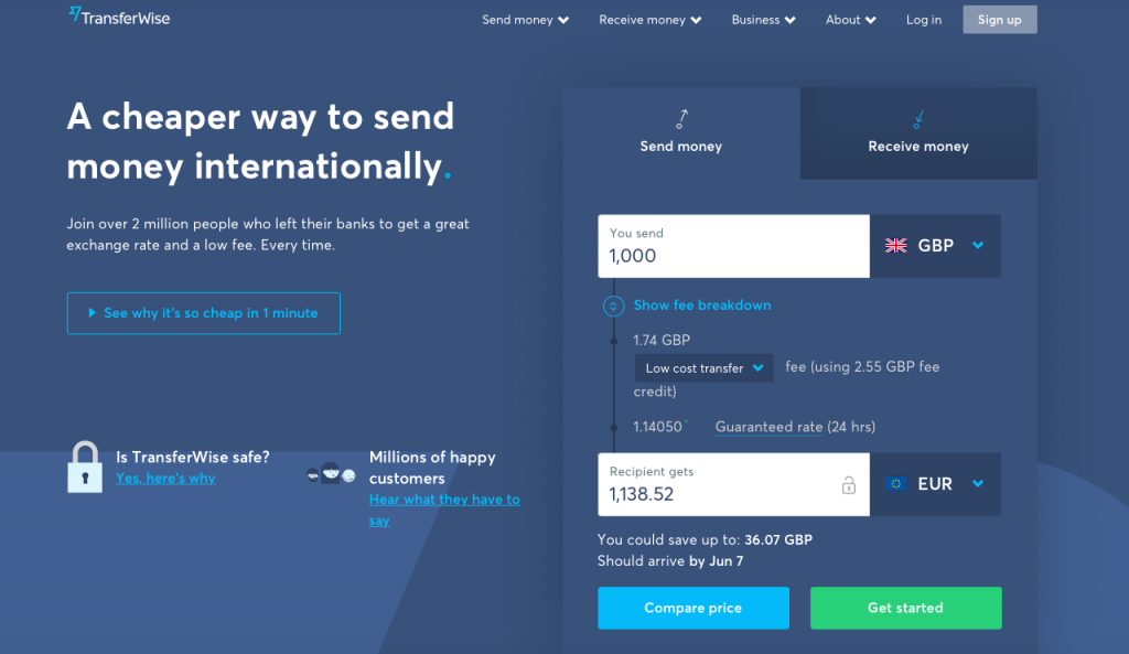 Transferwise First Transfer Free
