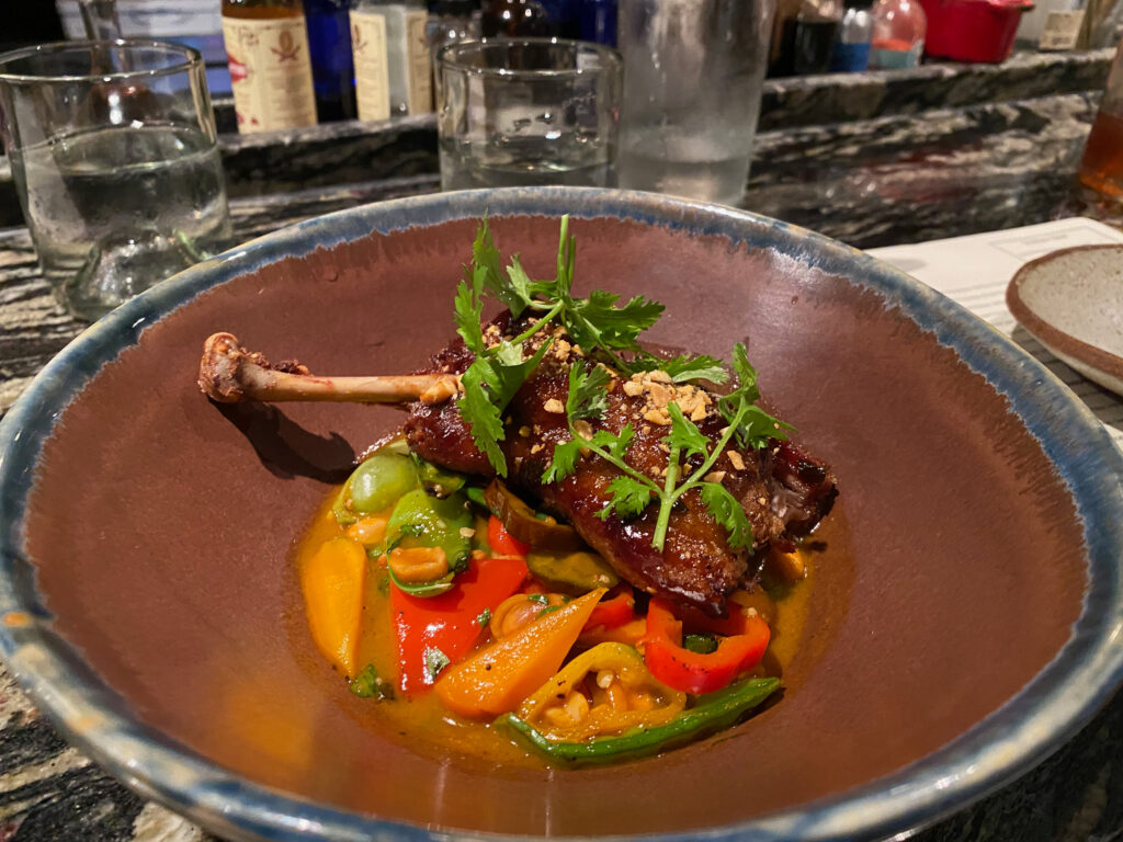 Duck confit at Husk restaurant Charleston