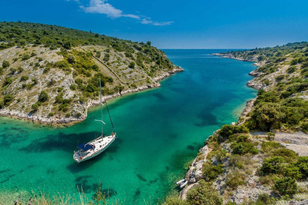 Yacht in Trogir, Croatia