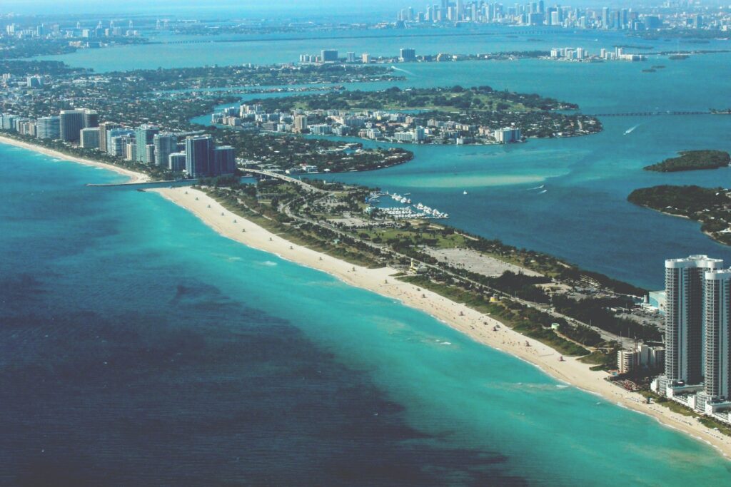 Miami Beach coastline, Florida