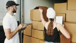movers and moving boxes