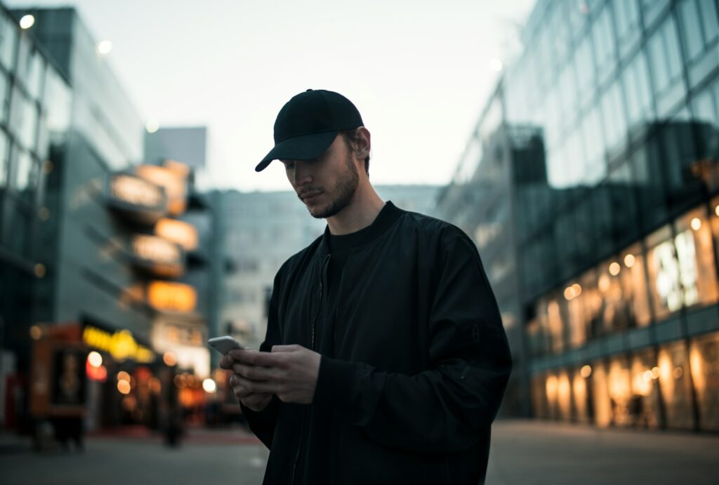 Man holding a phone